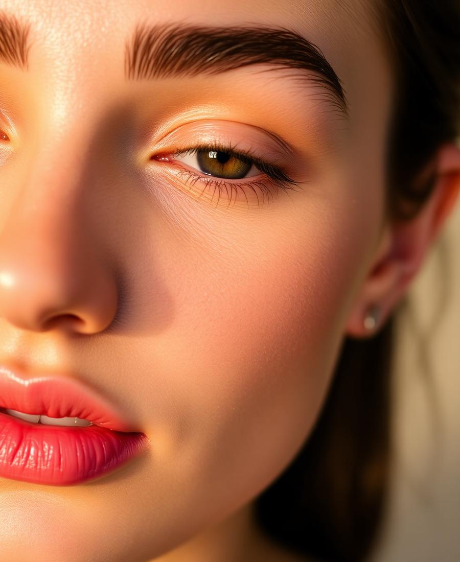 Beautifully shaped eyebrows